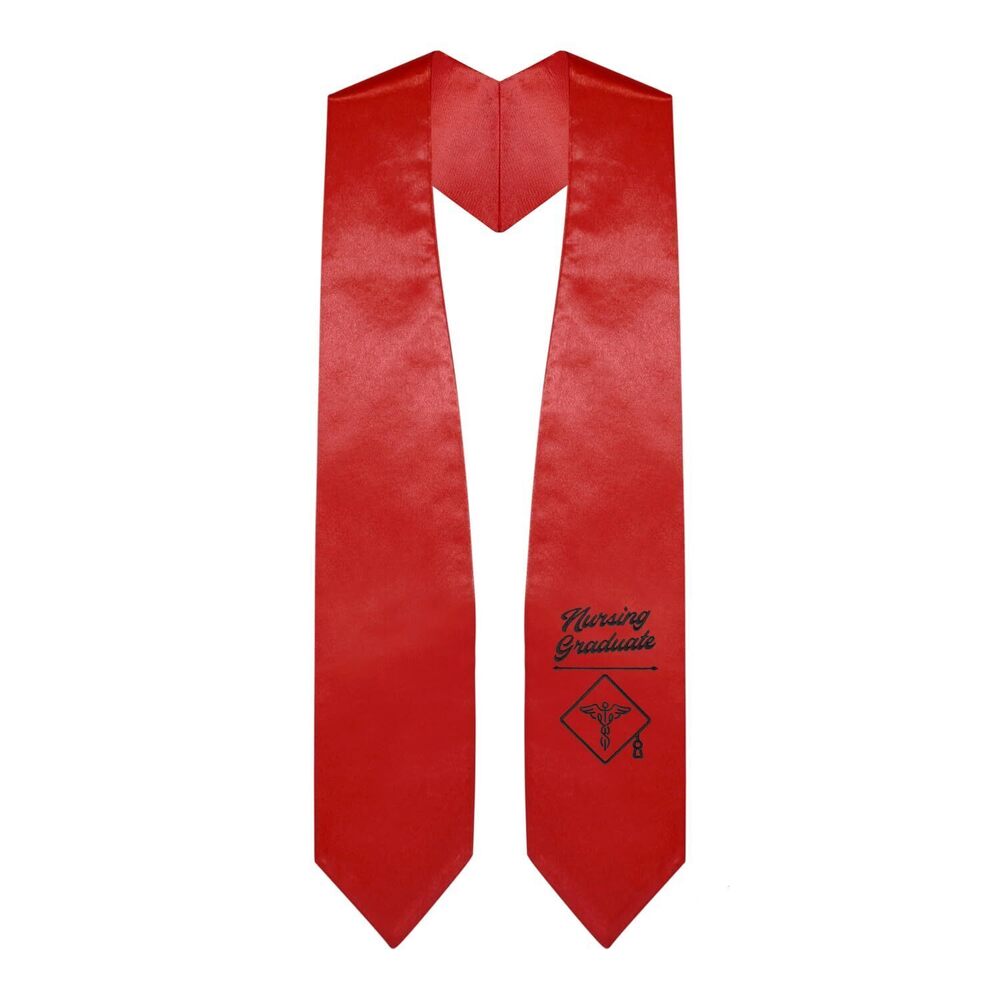 9620 Nursing Graduate Stole With Classic Tips Unisex Adult 62” Long